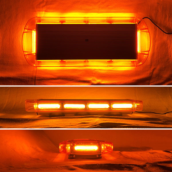 【55x22cm】LED回転灯ラウンドタイプ【アンバー】明るさ・発色に定評のある