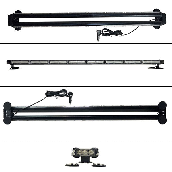 【全長123cm】LED回転灯バータイプ【グリーン】COBチップ採用で鮮やか!バーのサイドにもLEDを装着!より周囲への注意喚起を促せます!WB8236-8S