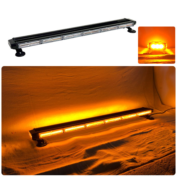 【94.5cm】LED回転灯バータイプ【アンバー】COBチップ採用で鮮やか!バーのサイドにもLEDを装着!より周囲への注意喚起を促せます!WB8236-6S