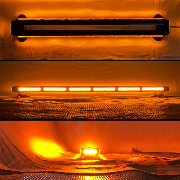 【94.5cm】LED回転灯バータイプ【アンバー】COBチップ採用で鮮やか!バーのサイドにもLEDを装着!より周囲への注意喚起を促せます!WB8236-6S
