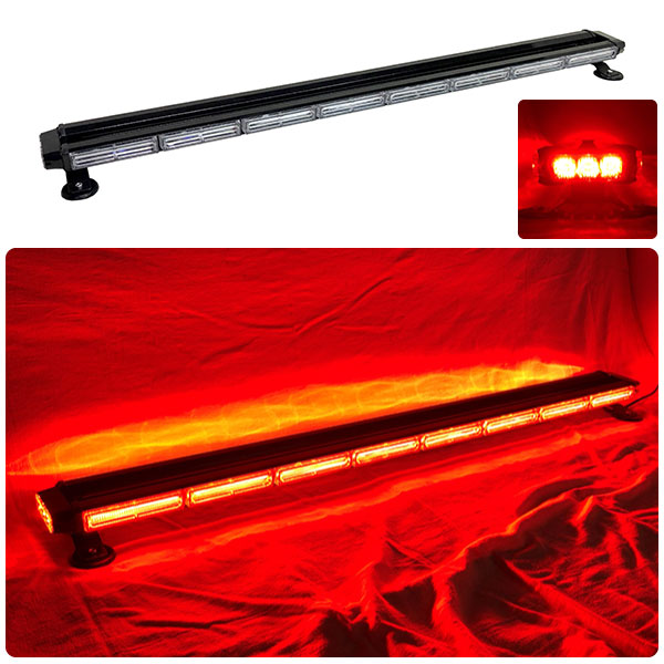 【全長123cm】LED回転灯バータイプ【レッド】COBチップ採用で明るい・鮮やか!バーのサイドにもLEDを装着!より周囲への注意喚起を促せます!WB8236-8S