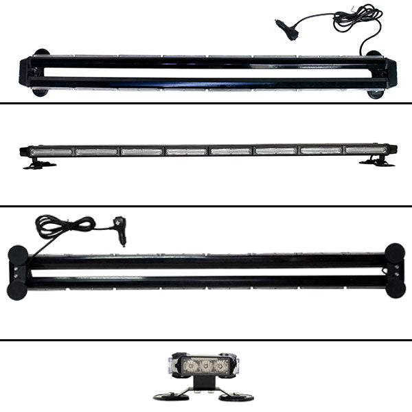 【全長123cm】LED回転灯バータイプ【レッド】COBチップ採用で明るい・鮮やか!バーのサイドにもLEDを装着!より周囲への注意喚起を促せます!WB8236-8S