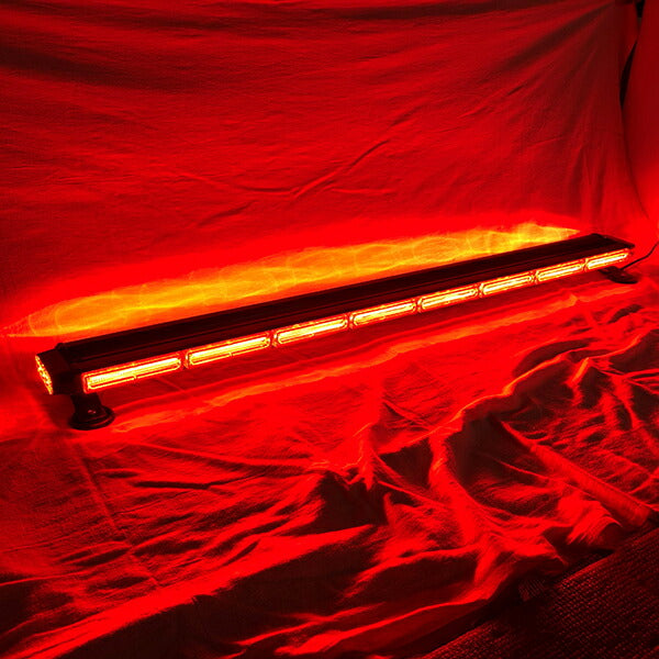 【全長123cm】LED回転灯バータイプ【レッド】COBチップ採用で明るい・鮮やか!バーのサイドにもLEDを装着!より周囲への注意喚起を促せます!WB8236-8S