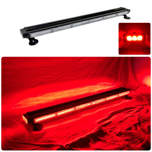【94.5cm】LED回転灯バータイプ【レッド】COBチップ採用で明るい・鮮やか!バーのサイドにもLEDを装着!より周囲への注意喚起を促せます!WB8236-6S