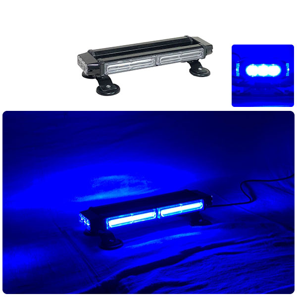 【37cm】LED回転灯バータイプ【ブルー】COBチップ採用で明るい・鮮やか!バーのサイドにもLEDを装着!アメパト風の回転灯!WB8236-2S