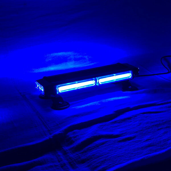 【37cm】LED回転灯バータイプ【ブルー】COBチップ採用で明るい・鮮やか!バーのサイドにもLEDを装着!アメパト風の回転灯!WB8236-2S
