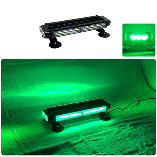 【37cm】LED回転灯バータイプ【グリーン】COBチップ採用で鮮やか!バーのサイドにもLEDを装着!より周囲への注意喚起を促せます!WB8236-2S