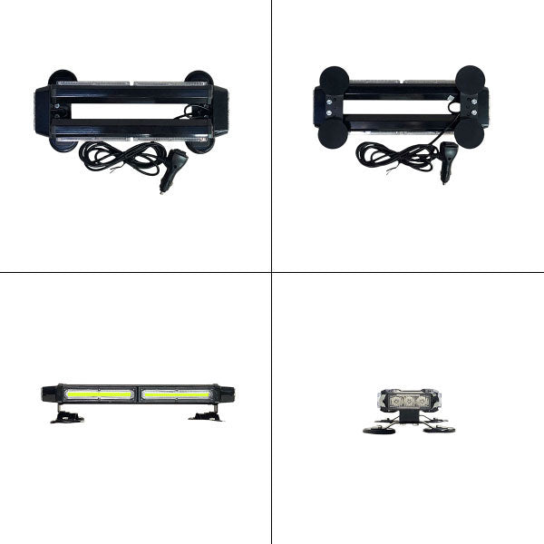 【37cm】LED回転灯バータイプ【グリーン】COBチップ採用で鮮やか!バーのサイドにもLEDを装着!より周囲への注意喚起を促せます!WB8236-2S