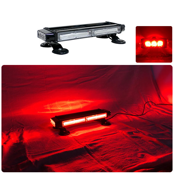 【37cm】LED回転灯バータイプ【レッド】COBチップ採用で明るい・鮮やか!バーのサイドにもLEDを装着!より周囲への注意喚起を促せます!WB8236-2S