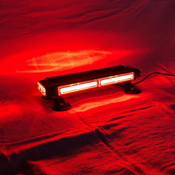 【37cm】LED回転灯バータイプ【レッド】COBチップ採用で明るい・鮮やか!バーのサイドにもLEDを装着!より周囲への注意喚起を促せます!WB8236-2S