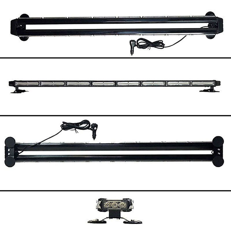 LED回転灯バータイプ【レッド+ブルー】■全長123cm■COBチップ採用で鮮やか!バーのサイドにもLEDを装着!より周囲への注意喚起を促せます!WB8236-8C