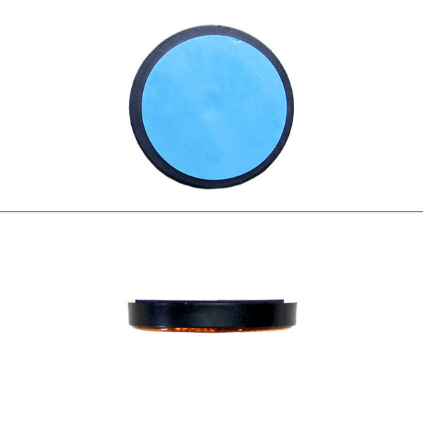 リアバンパーリフレクター丸型【アンバー】2枚セット両面テープで貼るだけ!車検対策に!