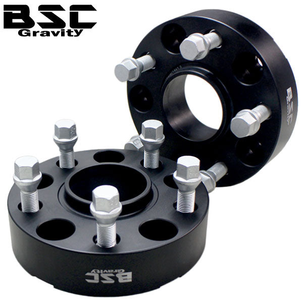 ワイドトレッドスペーサー【45mm】2枚組5HPCD130ハブ径71.6mmボルト10本付(サイズM14x1.5首下28mm)超硬度“6061-t6”アルミ鍛造!