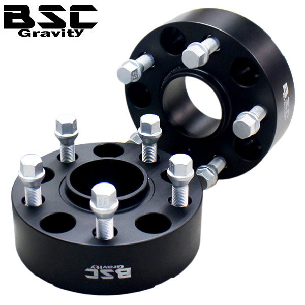 ワイドトレッドスペーサー【45mm】2枚組5HPCD130ハブ径71.6mmボルト10本付(サイズM14x1.5首下28mm)超硬度“6061-t6”アルミ鍛造!