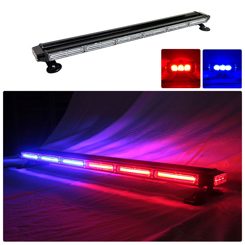 LED回転灯バータイプ【レッド+ブルー】■全長94.5cm■COBチップ採用で鮮やか!バーのサイドにもLEDを装着!より周囲への注意喚起を促せます!WB8236-6C