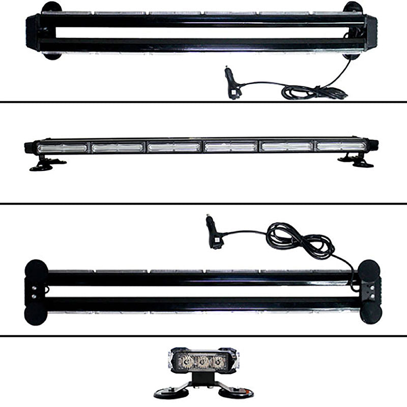 LED回転灯バータイプ【レッド+ブルー】■全長94.5cm■COBチップ採用で鮮やか!バーのサイドにもLEDを装着!より周囲への注意喚起を促せます!WB8236-6C