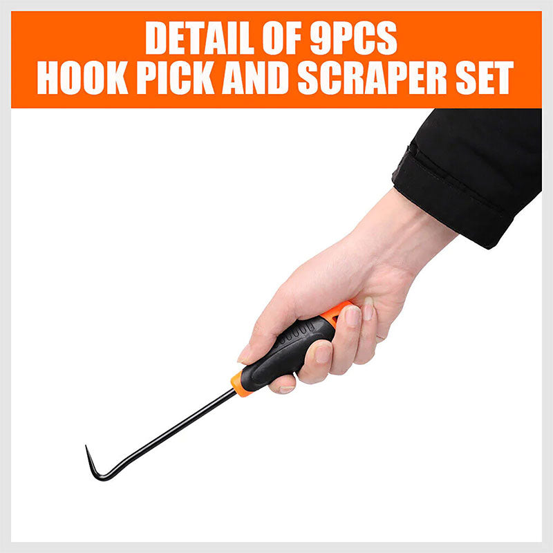 フックピック&スクレーパーセット9PCS工具DIY