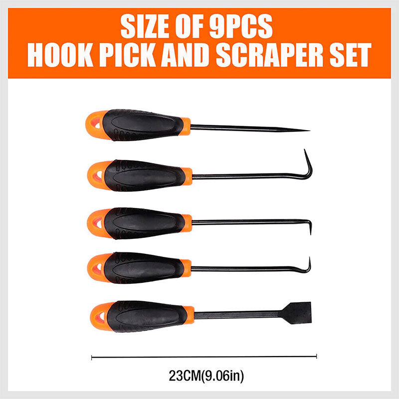 フックピック&スクレーパーセット9PCS工具DIY