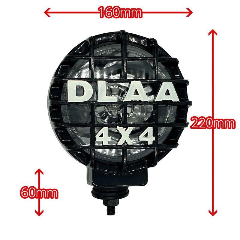 フォグランプ左右セット汎用丸型クリアガラスレンズDLAALA-921BB160×220×140mmプラスチックカバー付