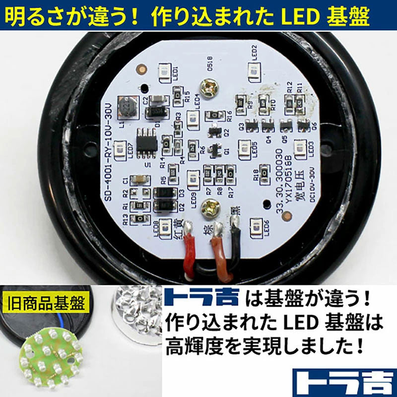 LEDトラックマーカー10個クリアレンズ【グリーン・ブルー・レッド・アンバー・イエロー・ホワイト・パープル】24Vクリスタルレンズ8面カットバスマーカーサイドマーカーランプ9SMD防水Hi/Lo切替トラックダンプサイドウィングデコトラ大型車排気ブレーキ灯