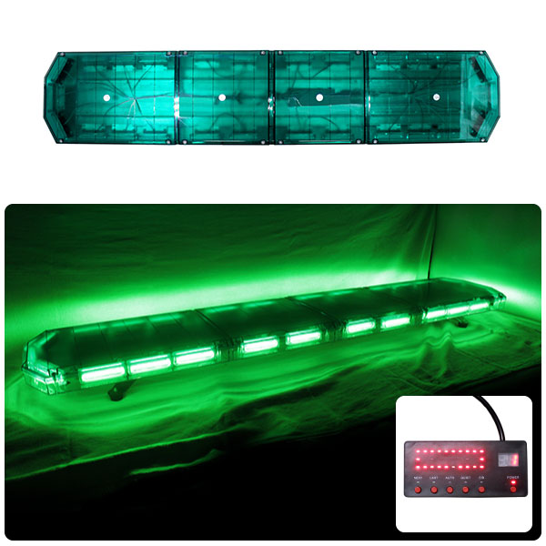 【全長150cm】LED回転灯大型ラウンドタイプ【グリーン】新採用デジタルスクリーンコントローラ先導車に最適です!WB-833-120