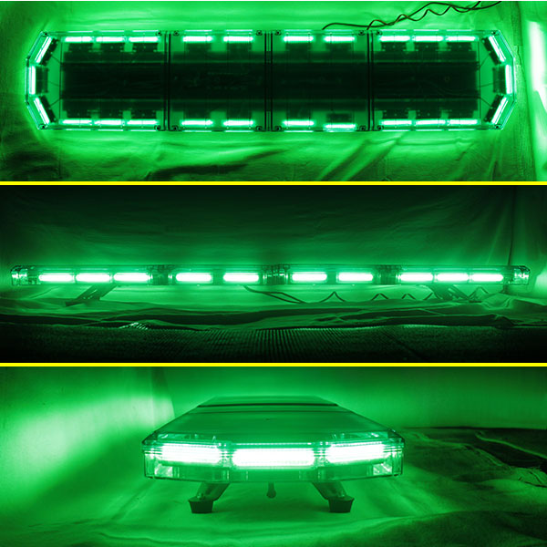 【全長150cm】LED回転灯大型ラウンドタイプ【グリーン】新採用デジタルスクリーンコントローラ先導車に最適です!WB-833-120