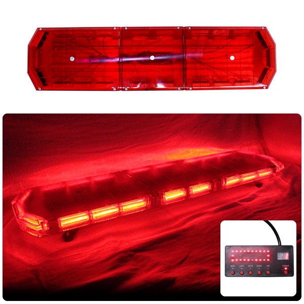 【全長120cm】LED回転灯大型ラウンドタイプ【レッド】新採用デジタルスクリーンコントローラ緊急車両に必須です!WB-833-120