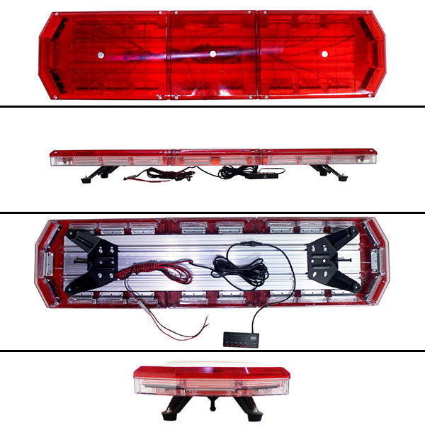 【全長120cm】LED回転灯大型ラウンドタイプ【レッド】新採用デジタルスクリーンコントローラ緊急車両に必須です!WB-833-120