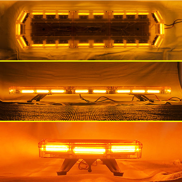 【全長120cm】LED回転灯大型ラウンドタイプ【アンバー】新採用デジタルスクリーンコントローラ道路維持作業車に最適!WB-833-120