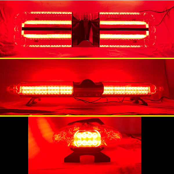 【全長120cm】LED回転灯大型ユニットタイプ【レッド】デジタルスクリーンコントローラー付点灯パターン21種WB-836-120