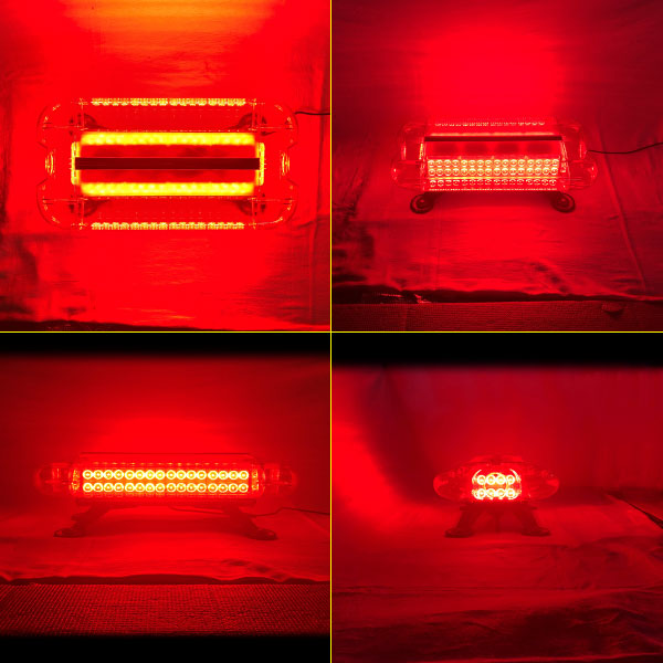 LED回転灯ユニットタイプ【レッド】80wLED・シガーソケット電源・強力マグネット取付緊急車両に最適なレッド!WB-836