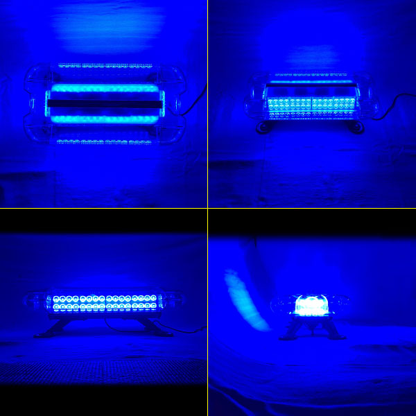 LED回転灯ユニットタイプ【ブルー】80wLED・シガーソケット電源・強力マグネット取付防犯,パトロール車に!WB-836