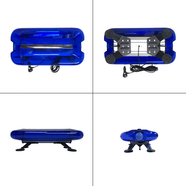 LED回転灯ユニットタイプ【ブルー】80wLED・シガーソケット電源・強力マグネット取付防犯,パトロール車に!WB-836