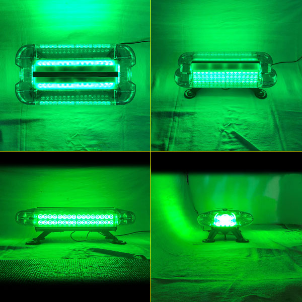 LED回転灯ユニットタイプ【グリーン】80wLED・シガーソケット電源・強力マグネット取付先導車の必需品!WB-836