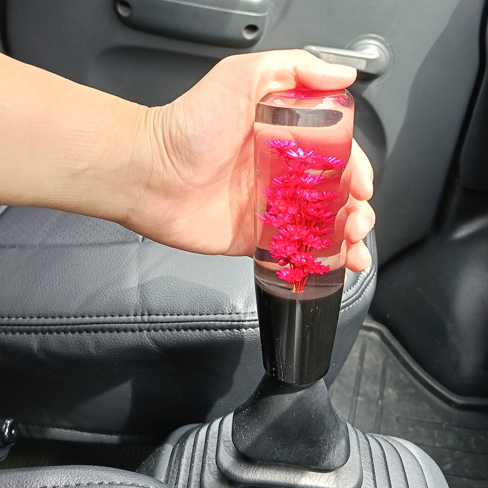 水中花 シフトノブ クリスタル 15cm 汎用 アダプター付 レトロ デコトラ トラック 軽トラ MT AT マニュアル オートマ ドレスアップ パーツ