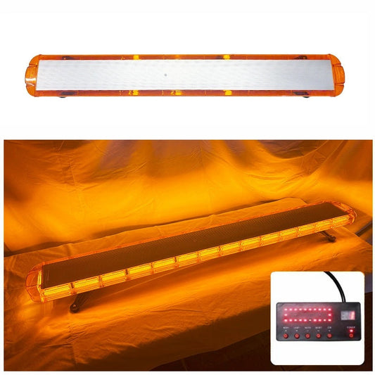 【新商品のお知らせ】道路維持管理車両用 黄色灯 12V 24V 【全長160cm】 LED 回転灯 ロングタイプ アンバー イエロー デジタルスクリーンコントローラー 点灯パターン21種 WB813-120