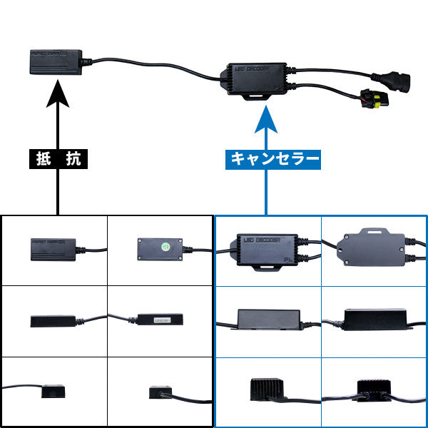 LEDヘッドライト用スーパーキャンセラー【HB4】輸入車などの警告灯に！コンピューター+抵抗で高性能！多くの車に対応する“スーパー”タイプキャンセラー！