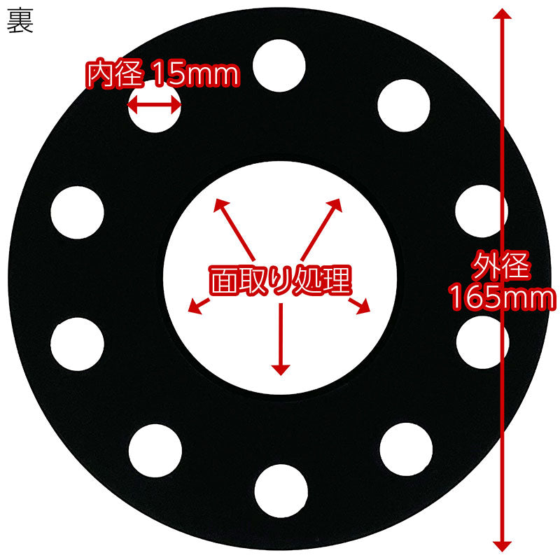 ホイールスペーサー【5mm】2枚組5HPCD130ハブ径71.6mm7075-t6アルミ鍛造ポルシェアウディメルセデスベンツPORSCHEAUDIMERCEDESBENZ