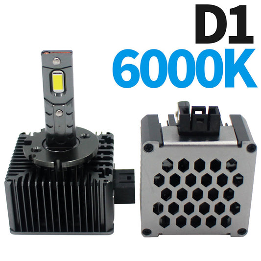LEDヘッドライトD2【18000lm6000Kホワイト】CSPチップ×30ファン内蔵HIDバルブ交換タイプ