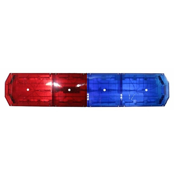 アメパト仕様 青色灯 赤色灯 12V 24V【全長150cm】LED 回転灯 大型ラウンドタイプ【ブルー＆レッド】デジタルスクリーンコントローラー 点灯パターン21種 作業車 積載車 USDM POLICE CAR 警告灯 パトランプ WB-833-150