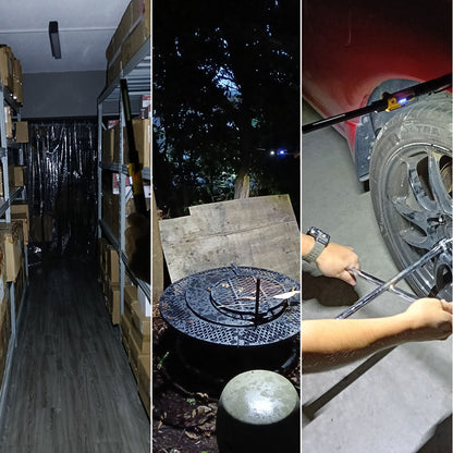 LED スリム ペンライト 両面点灯 ワークライト 充電式 折りたたみ式 作業灯