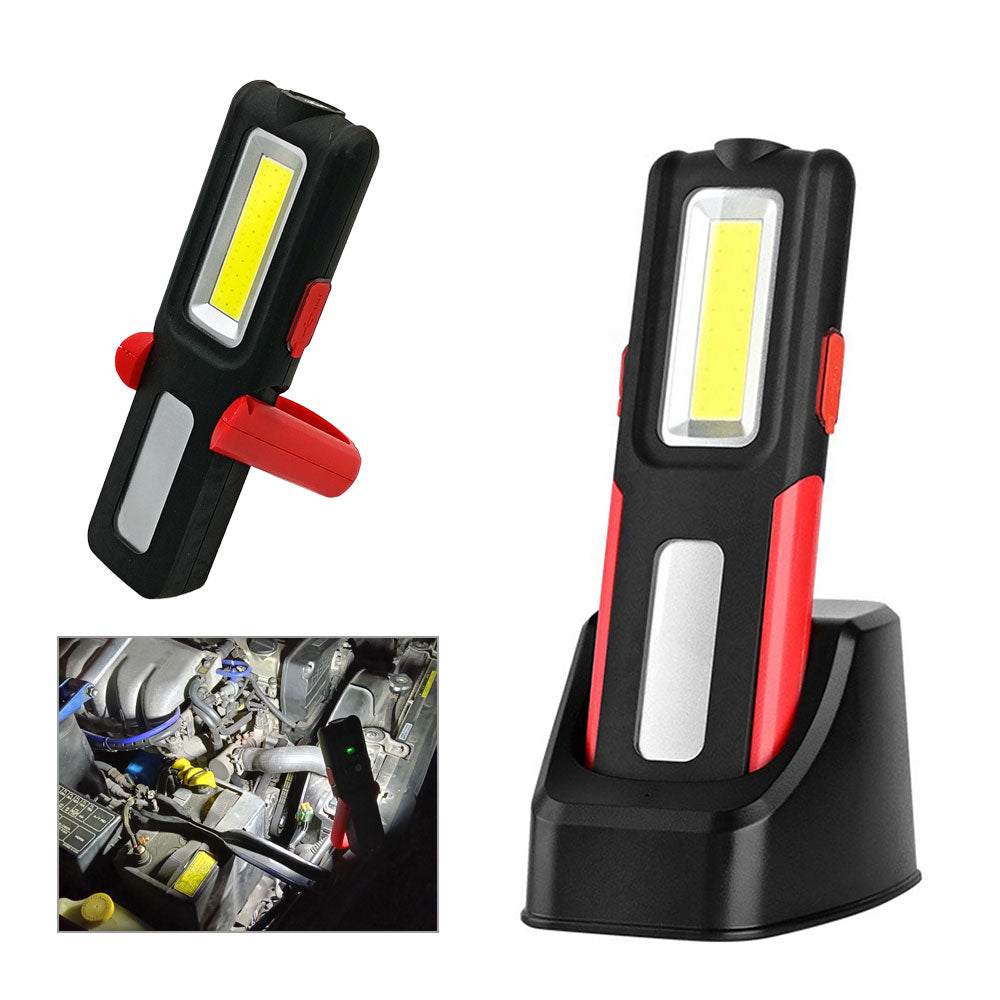 LED ワークライト 充電式 COB 作業灯 懐中電灯 スタンド充電