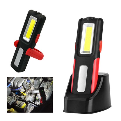 LED ワークライト 充電式 COB 作業灯 懐中電灯 スタンド充電