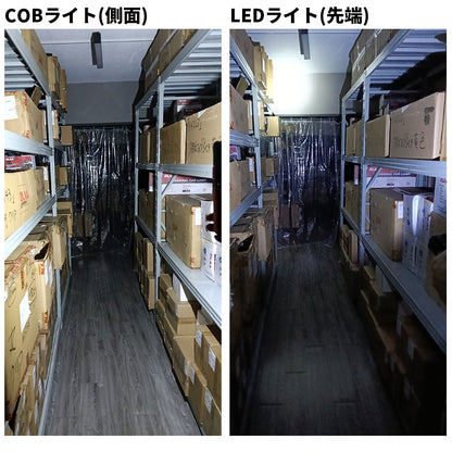 LED ワークライト 充電式 COB 作業灯 懐中電灯 スタンド充電