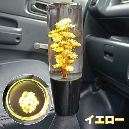 水中花 シフトノブ クリスタル 15cm 汎用 アダプター付 レトロ デコトラ トラック 軽トラ MT AT マニュアル オートマ ドレスアップ パーツ
