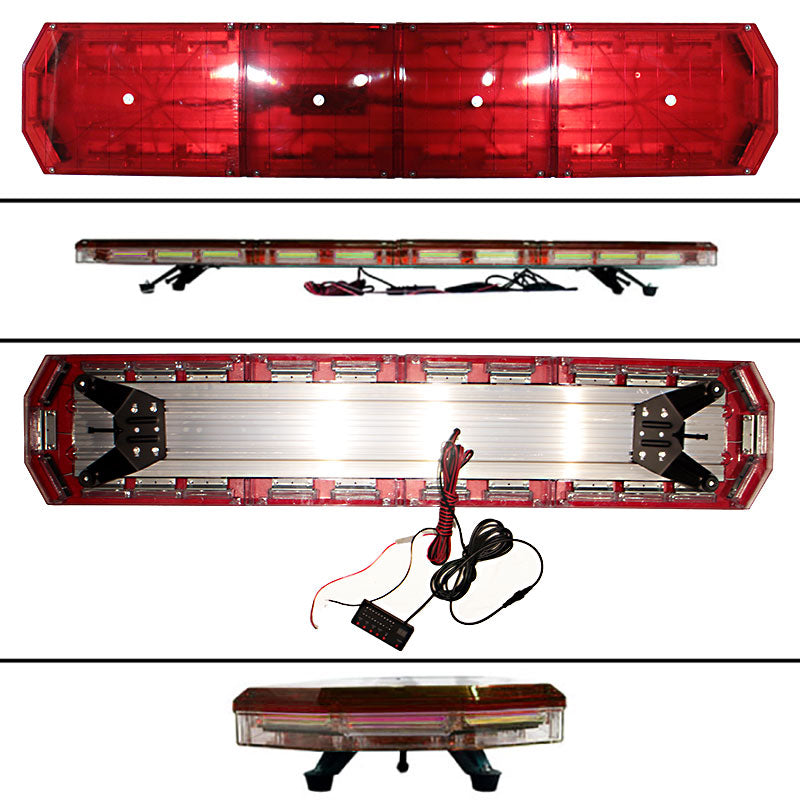 【全長150cm】LED回転灯大型ラウンドタイプ【レッド】新採用デジタルスクリーンコントローラ緊急車両に最適！WB-833-150