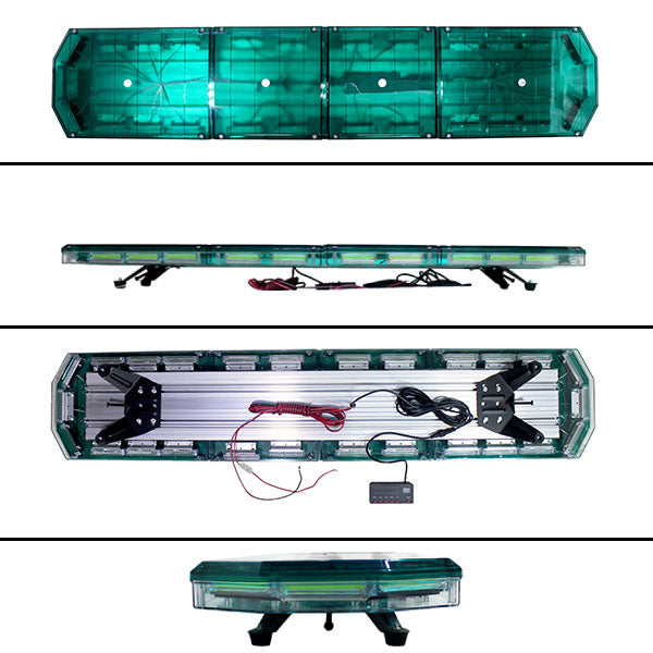 【全長150cm】LED回転灯大型ラウンドタイプ【グリーン】新採用デジタルスクリーンコントローラ先導車に最適です！WB-833-120