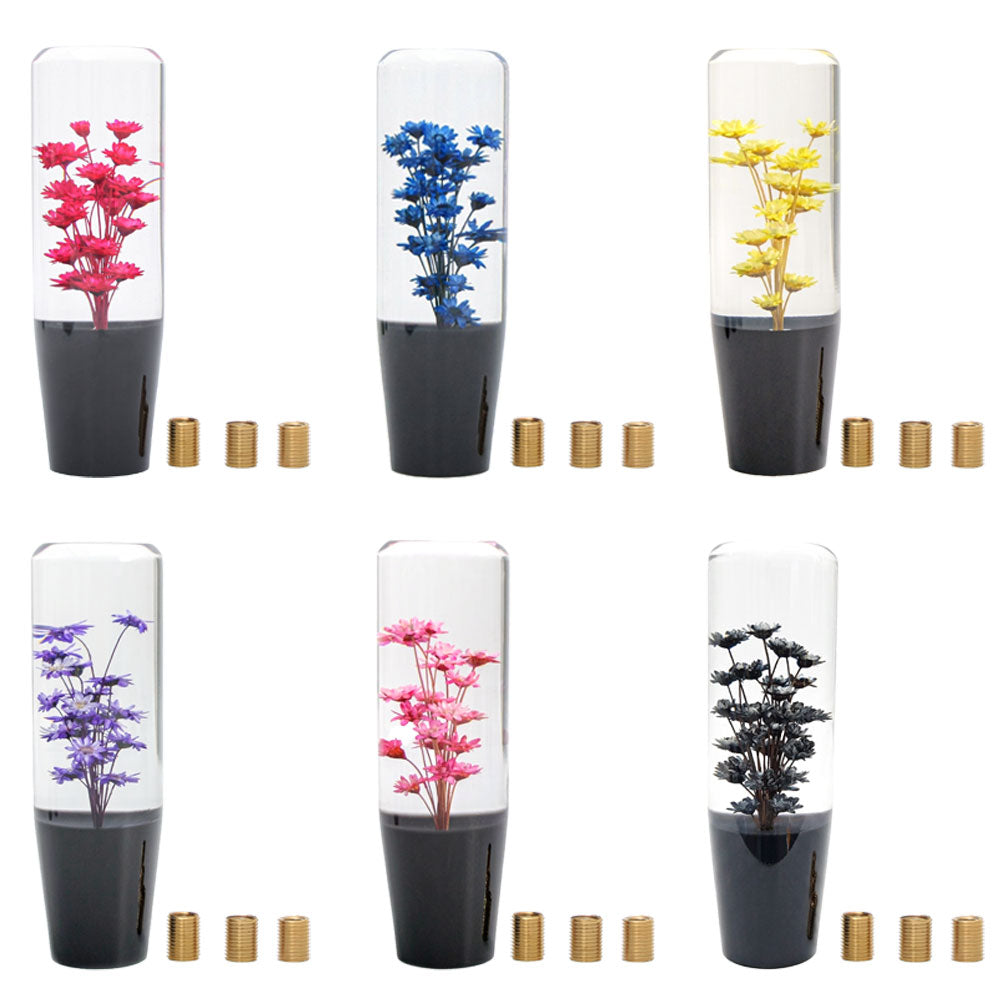 水中花 シフトノブ クリスタル 15cm 汎用 アダプター付 レトロ デコトラ トラック 軽トラ MT AT マニュアル オートマ ドレスアップ パーツ