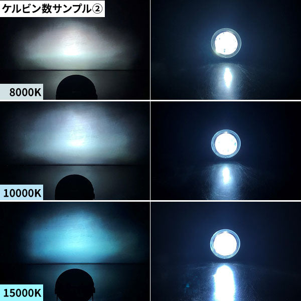 HID交換用バルブ2個セット【H10・シングルバルブ】35W/55W兼用ケルビン数3000K〜15000K選択式