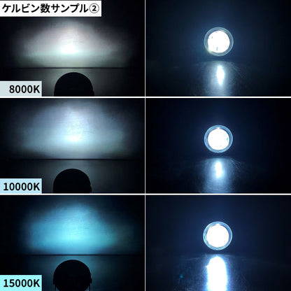 HID交換用バルブ2個セット【H10・シングルバルブ】35W/55W兼用ケルビン数3000K〜15000K選択式